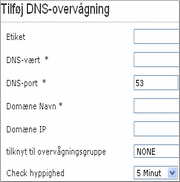 Overvåg DNS Servere Overvåg DNS Servere