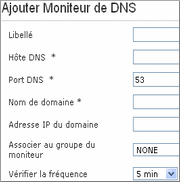 Surveillance de serveurs DNS Surveillance de serveurs DNS