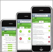 Access your account using mobile phones