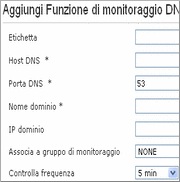 Monitoraggio DNS Monitoraggio DNS