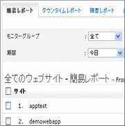 ウェブサイト監視報告