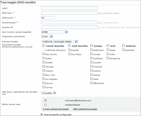 DNS Server Monitoring