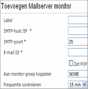 Monitor prestatie van email servers Monitor prestatie van email servers