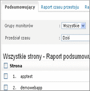 Przeglądaj raporty czasu działania i wydajności Przeglądaj raporty czasu działania i wydajności