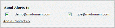 Associate email contact to your monitor